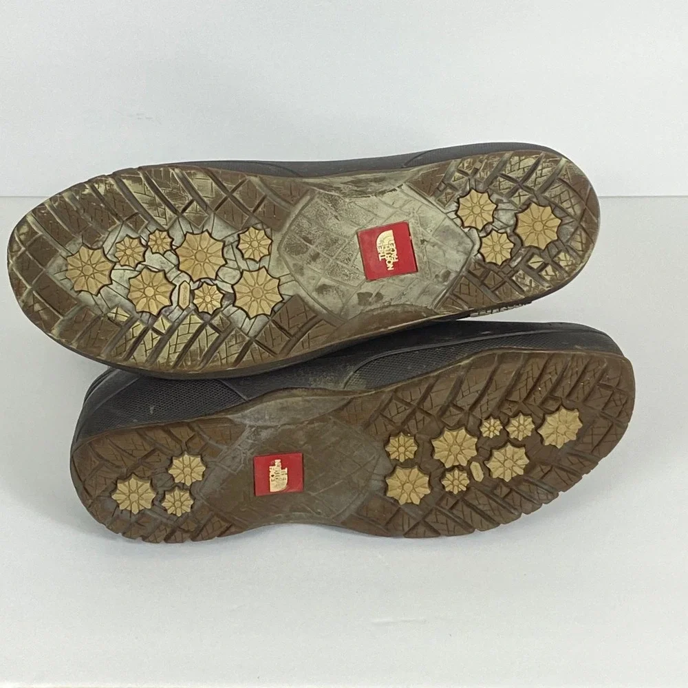 The North Face Shellista II Lace Up Winter Boots Tan Brown‎ Faux Fur Womens 9.5
